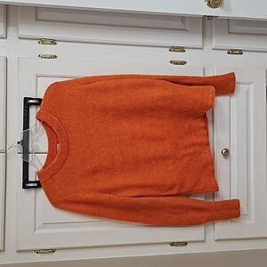 H&M size M fuzzy bright orange sweater